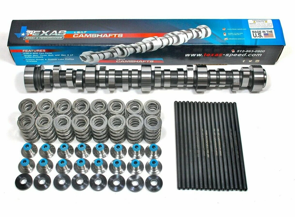 Kit de árbol de levas Texas Speed Stage 2 N/A LS3 con resortes para Camaro Corvette 6,2 L Foto 1 de 2