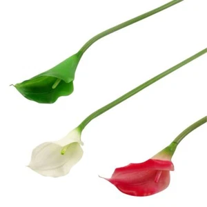 Large Real Touch Calla Lily Latex Artificial Flowers Single Stems - Picture 1 of 5