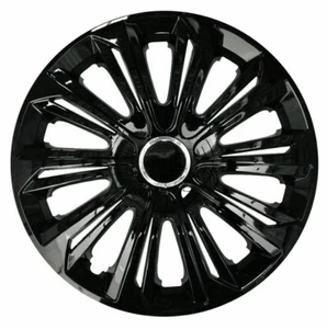 4x15" Tapacubos Tapacubos para Seat Ibiza 15" Negro - Imagen 1 de 3