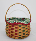 Longaberger Basket Christmas Collection 2003 Edition Caroling Holly Berry Liner