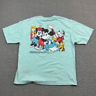 Disney Parks Shirt Herren groß blau Mickey Minnie Donald Daisy doofy Pluto Crew