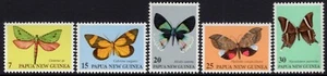 1979 PNG Papúa Nueva Guinea Juego de 5 polillas como nuevas nunca bisagras, limpias y frescas - Imagen 1 de 1