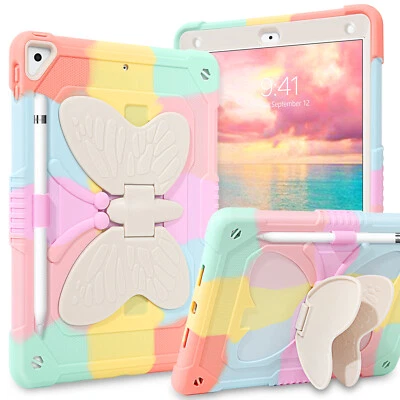 For iPad Air 2/Pro 9.7"/5th/6th Gen Shockproof Heavy Duty Cute Stand Cover Case - Image 1 of 4