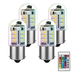 1141 1156 BA15S RGB Color Changing led Bulb 3W, 12V Landscape Light Bulbs, Si... - Picture 1 of 8