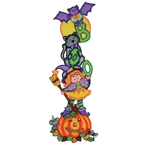 Design Works™ Boo Pile-Up Plastic Canvas Kit - Picture 1 of 1
