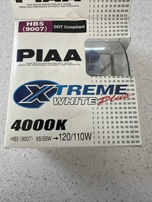PIAA 9007 (HB5) Xtreme White Plus Twin Pack Halogen Bulbs Part # 19617 - Image 1 of 2