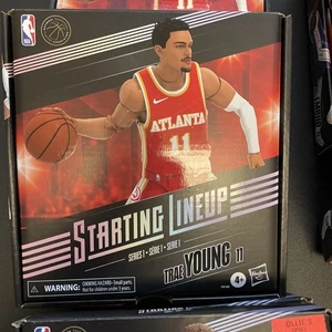 New Hasbro Starting Lineup NBA Series 1 Trae Young Figure Hawks New - Picture 1 of 3