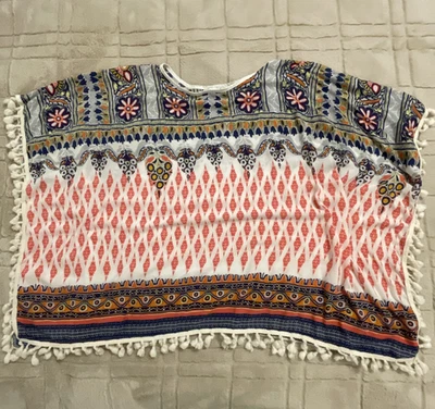 Top de mujer Grace & Lace talla única para la mayoría boho azteca rodeo lagón hippie kimono Foto 1 de 4