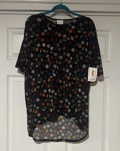 LuLaRoe NWT Fall Irma Size XS! Black Base With fall Leaves! Hi-Lo Tunic - Picture 1 of 6