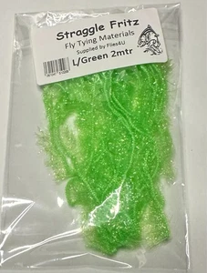 Straggle Fritz chenille - fly tying materials - Light Green - 2mtr - 10mm - Picture 1 of 1