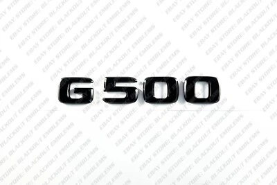 Gloss Black Emblems Trunk Letters for 1990+ Mercedes-Benz G500 W463 W463A W464 - Image 1 of 4