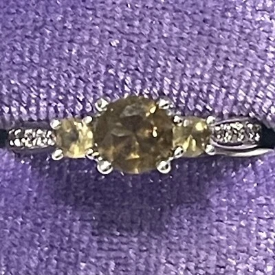 Ring Bomb Party RBP Retro OG Smokey Quartz 3 Stone Sz6 NWT - Image 1 of 3