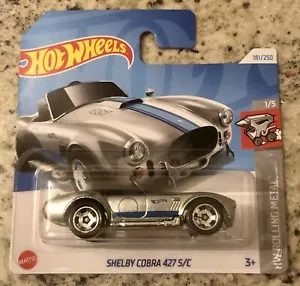 Hot Wheels SHELBY COBRA 427 S/C GRIGIA METALLIZZATA 2024 1:64 - Foto 1 di 2