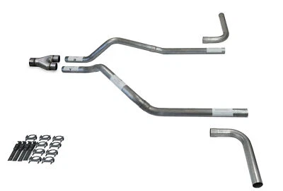GMC Jimmy 00-04 2.5" Dual Exhaust Kits Y pipe Side Exit - Image 1 of 4