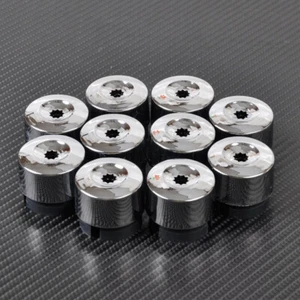 5pcs Chrome Wheel Lug Bolt Nut Cap Cover 7L6601173A Fit For VW Touareg 2004-2014 - Picture 1 of 13