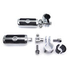 Footpeg Skull Foot Pegs 1 1/4&quot; 1&quot; 25mm 32mm Mount Clamps For Harley Street Glide