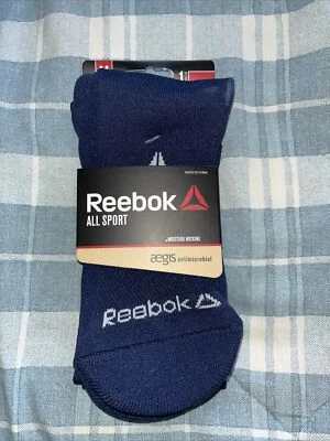 NUEVO Calcetines Reebok All Sport - Azul Mediano 4-8 Juvenil/5-10 Mujer-R Foto 1 de 3
