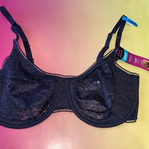 ¡NUEVO! Sujetador convertible con aros de encaje negro Maidenform/precio de venta sugerido por el fabricante 46 USD/34 DDD - Imagen 1 de 5