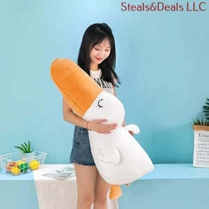 40" Giant Stuffed Duck Plush Toy Hugging Pillow - Picture 1 of 7