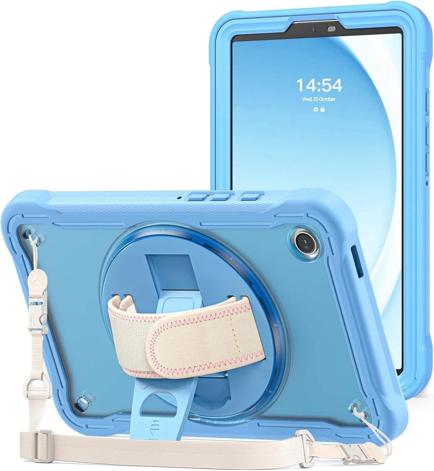 Shockproof Case for Samsung Galaxy Tab A9 8.7" 2023 Heavy Duty w/ Strap / Stand - Image 1 of 4