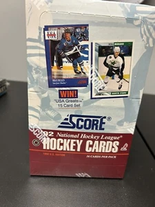 1992 Score NHL Hockey U.S. Edition Trading Cards Sealed Neu Sealed Vintage Box - Bild 1 von 4