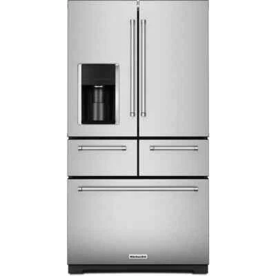 KitchenAid KRMF706ESS 36 pulgadas independiente 5 puertas puerta francesa refrigerador Foto 1 de 4