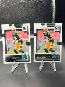 2022 Panini Donruss - Rated Rookies #319 Christian Watson (RC) 2-Card LOT - Bild 1 von 2
