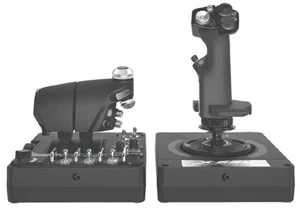 Logitech G X56 H.O.T.A.S Throttle and Joystick Flight Simulator Game Controller - Picture 1 of 7