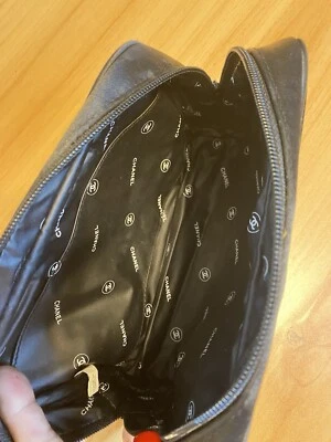 Chanel Black Toiletry Case Cosmetic Pouch  - Image 1 of 4