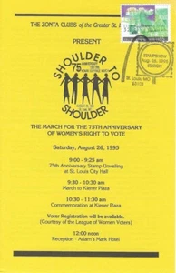 #2980 FD Program 32c Women Suffrage Stamp -St. Louis, Missouri - Picture 1 of 2