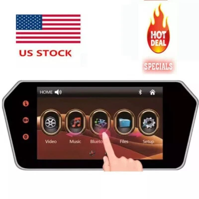 Touch Screen 7" LCD HD USB MP5 FM SD Car Rear View Bluetooth Mirror Monitor - US - Image 1 of 4