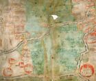 PINCHBECK FENN LINCOLNSHRE SHEEP GRAZING RIGHTS 1430 AD SUPERB MOUNTED CHART MAP