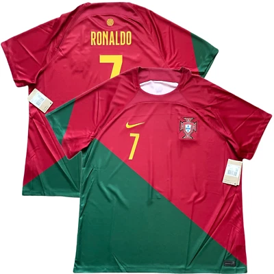 2022/23 Portugal Home Jersey #7 Ronaldo 2XL Nike World Cup Soccer CR7 Kit - Image 1 of 4