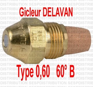 Gicleur fioul fuel 0,60 0,60° B marque DELAVAN chaudière fioul nozzle - Picture 1 of 1
