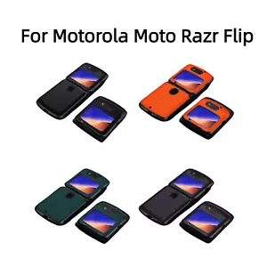 For Motorola Moto Razr Flip Mobile Phone PU Leather Case Cover Shell Protection - Picture 1 of 17