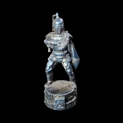 Star Wars Saga Edition Black Boba Fett Knight Chess Replacement Game Piece 2005 - Image 1 of 2