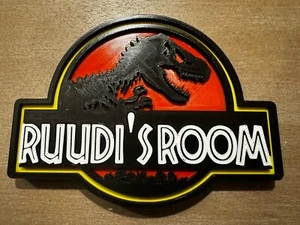 Personalised Jurassic Park Logo | Free standing / wall mounted | Customisation - Picture 1 of 4