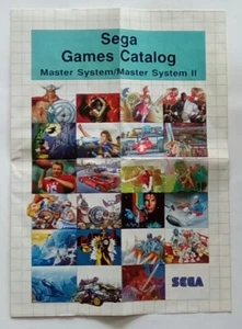 RARE PROMOTIONAL FLYER INSERT Games Catolag Catalogue Sega Master System - Picture 1 of 1