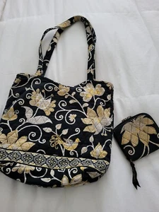 Vera Bradley Yellow Bird Shoulder Bag. Retired Includes Matching Wallet - Picture 1 of 6