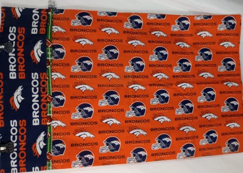 Denver Bronco Big Pillow Case 32"L× 21"W Bronco Colors Cover