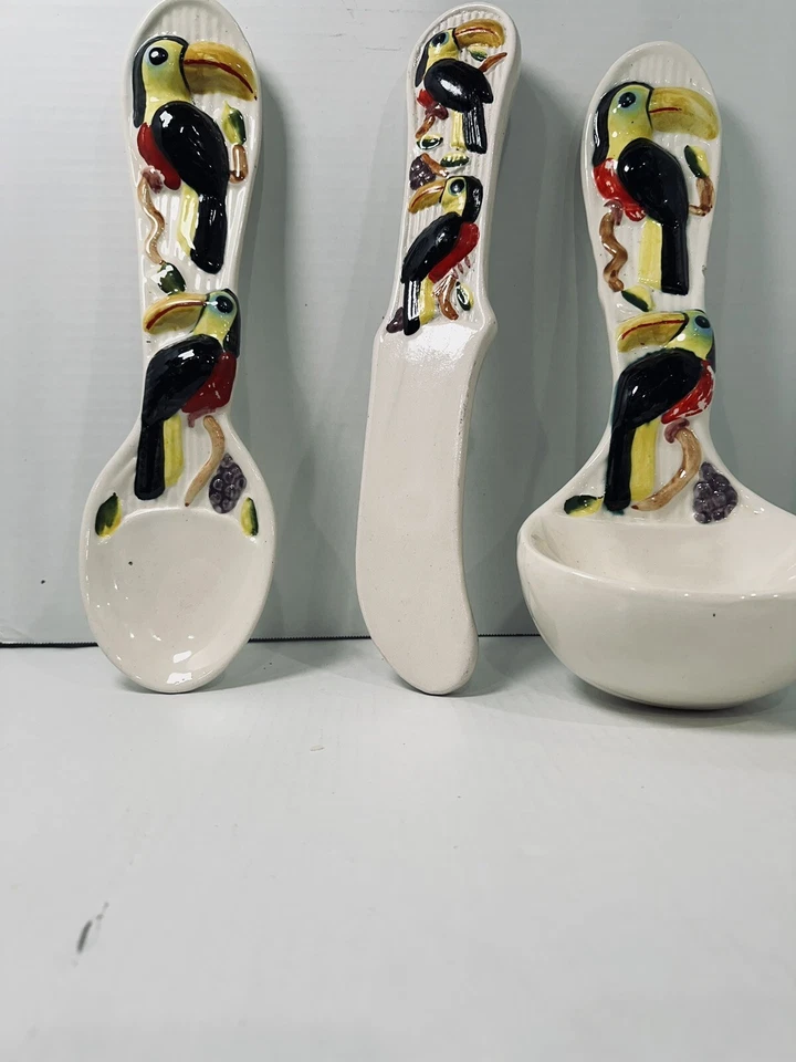 Cucharón, cuchillo, cuchara para arte de pared de cocina Foto 1 de 2