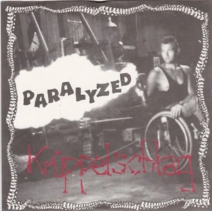MINT UNPLAYED - KRUPPELSCHLAG - PARALYZED - 7" EP RECORD - RED VINYL - AUSTRALIA - Picture 1 of 5