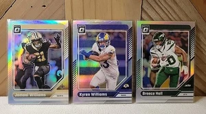 Paquete holográfico plateado 2024 Optic Jamaal Willaims, Kyren Williams y Breece Hall - Imagen 1 de 3