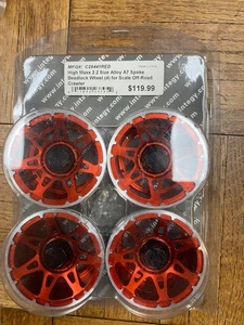 Integy C26441RED 2.2 Size Alloy A7 Spoke Beadlock 4 Wheels for off-Road Crawler - Picture 1 of 1