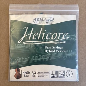 D'Addario Helicore Hybrid Series Double Bass E String 3/4 Size Medium - Picture 1 of 2