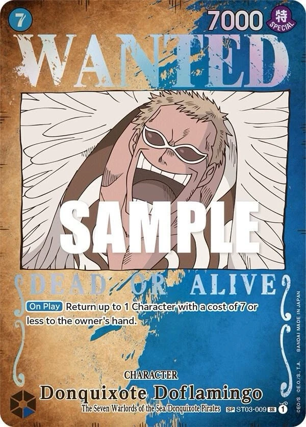 Donquixote Doflamingo (Wanted Poster) ST03-009 Pillars of Strength Foil - Image 1 of 1