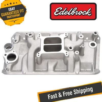 Colector de admisión Edelbrock 2131 Performer para 1970-91 AMC, sin EGR, acabado satinado Foto 1 de 4