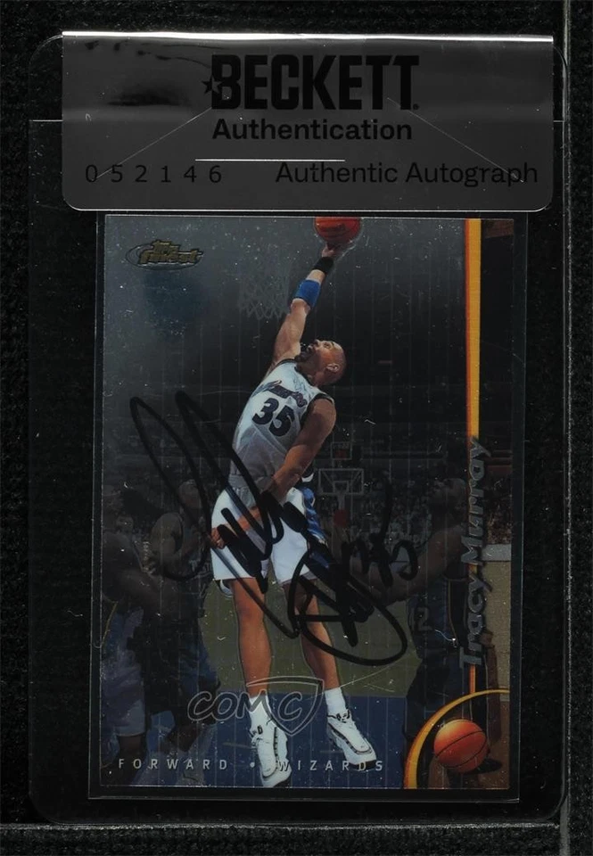 BAS 1998-99 Topps Finest Tracy Murray #116 Seal of Authenticity Auto - Image 1 of 2