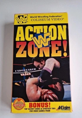 WWF 1996 Coliseum Video Action Zone VHS WWE Stone Cold Steve Austin Undertaker - Image 1 of 3