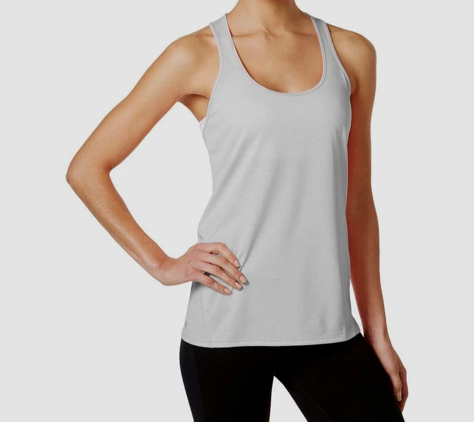 Camiseta sin mangas Ideology para mujer gris jaspeada espalda deportiva rendimiento talla XL Foto 1 de 1
